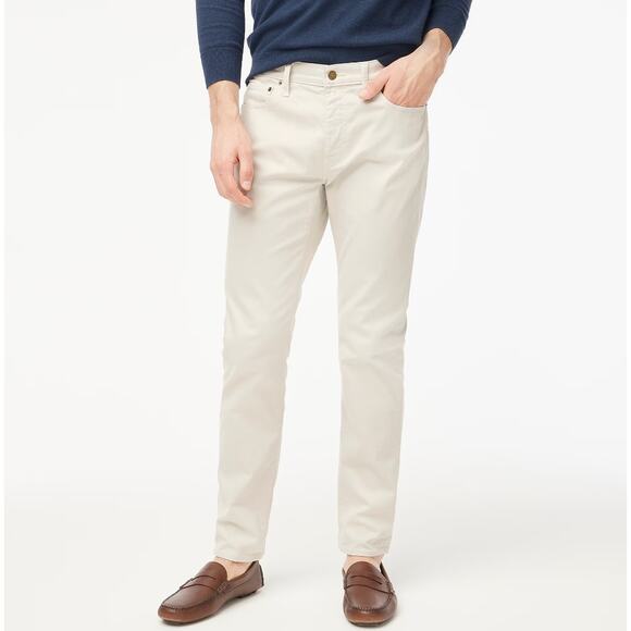 J.Crew Slim Fit Garment Dyed Five Pocket Pant Stone Beige Straight W29 L30 NWT - Picture 1 of 14